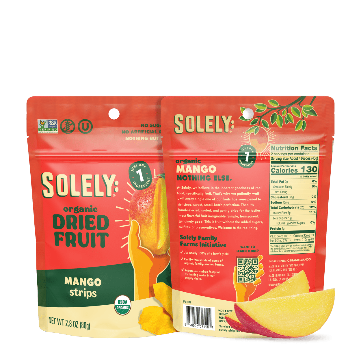 Organic Dried Mango Strips