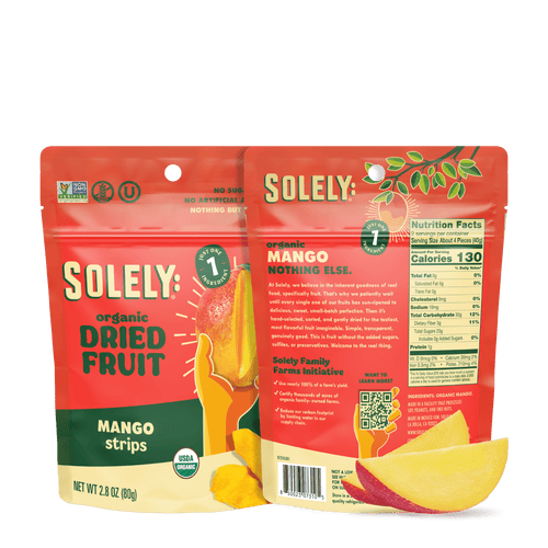 Organic Dried Mango Strips