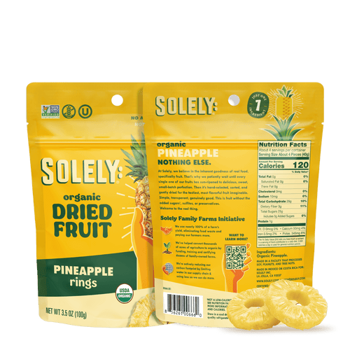 Organic Dried Pineapple Rings 3.5oz