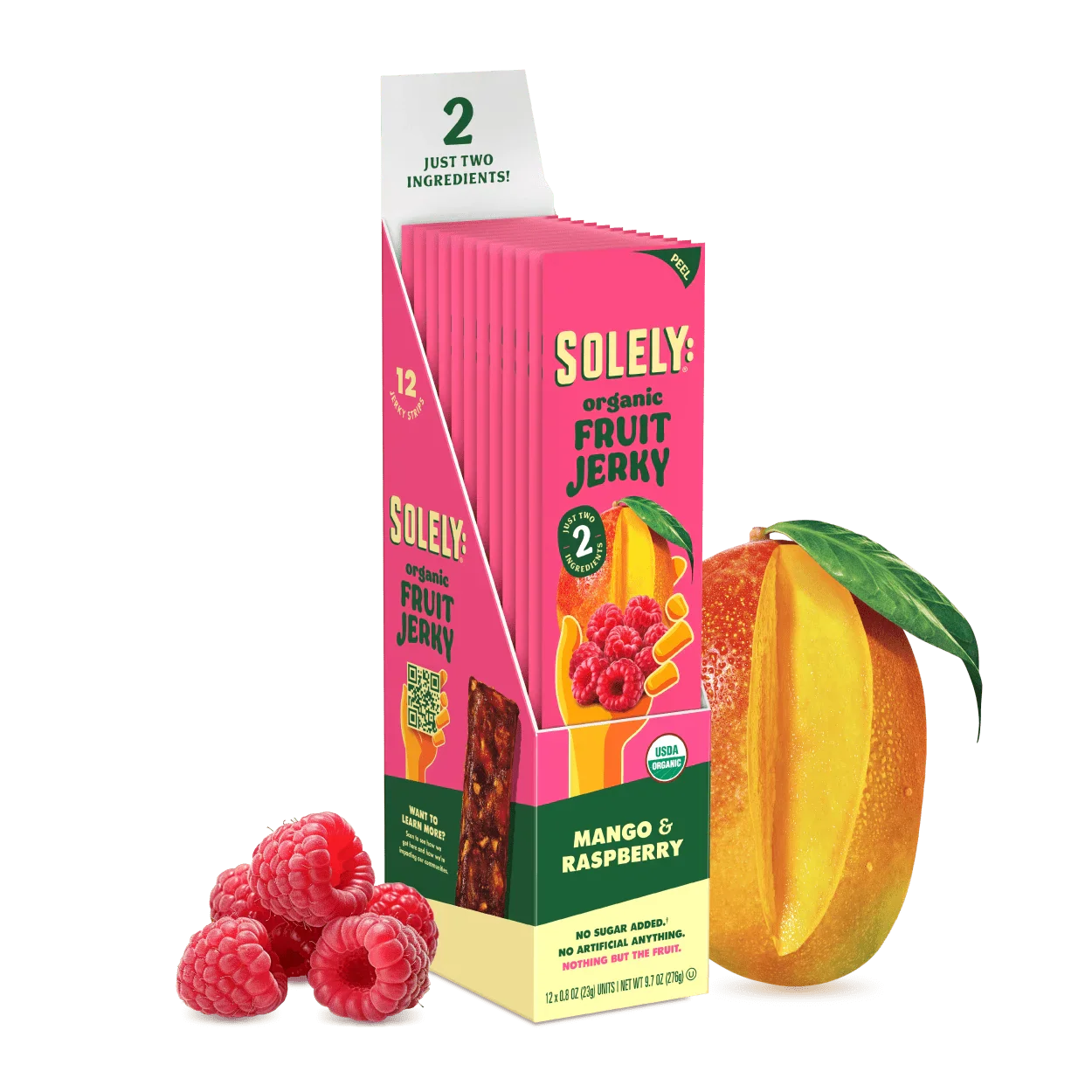 Organic Mango Raspberry Fruit Jerky