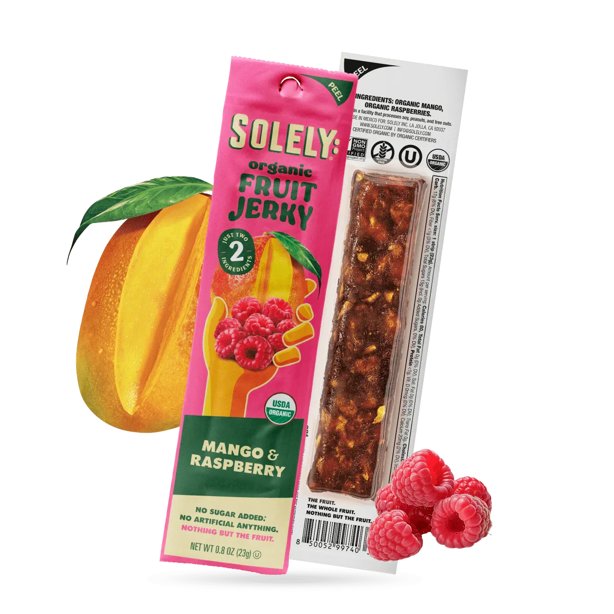Organic Mango Raspberry Fruit Jerky