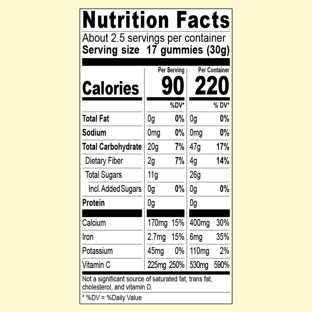 Organic Mango Passion Fruit Gummies